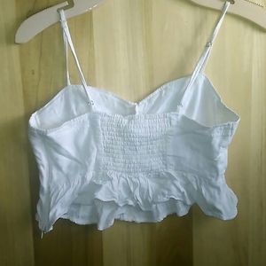 Forever 21 crop top white
